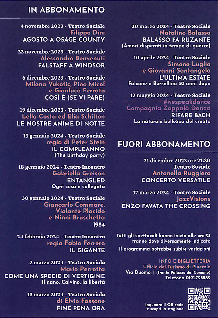 teatro sociale pinerolo 2024